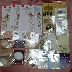 レジンパーツ、シリコン型、キーホルダー20セット