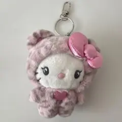 【正規品】ハローキティ ギャルクマ キーホルダー　ピンク　ヒョウ柄