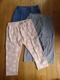 UNIQLO　ユニクロ　七分丈レギンス　3点セット 110