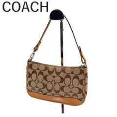 コーチ COACH ミニバッグ アクセサリーポーチ シグネチャー レザー