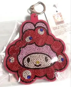 【美品】ミャクミャク なりきり マイメロディ レザーキーホルダー