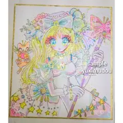 し*こ様 手描き イラスト オリジナル アナログ 色紙 し*こ様 手描きイラスト アナログ オリジナル 女の子 - メルカリ