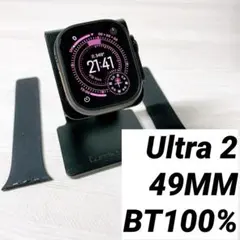 超美品Apple Watch Ultra 2 ブラック 49MM BT100%