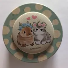 mofusand うさぎと猫 丸型缶