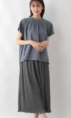 新品【GLOBAL WORK】快適T＊プリーツスカートSET/115353