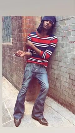 TOMMY HILFIGER ボーダー長袖Tシャツ S