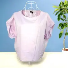 Spick & Span ドロップショルダー Tシャツ パープル　コットンのサムネイル
