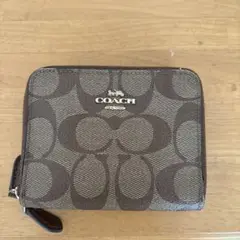 COACH 二つ折り財布 ブラウン モノグラム