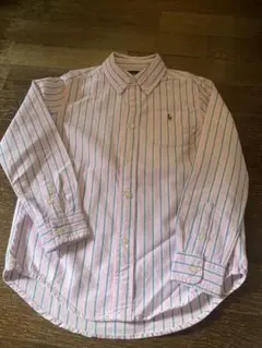 ポロ　ラルフローレン  ピンクオックスフォードシャツ130