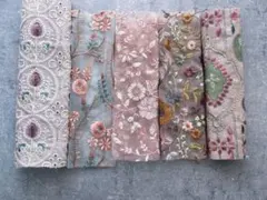 インド刺繍生地　アソート
