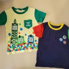 きかんしゃトーマス 半袖Tシャツ 2枚セットユニクロトーマスステーション100のサムネイル