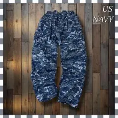 US NAVY 米軍実物 デジカモ ダブルニー ミリタリーカーゴパンツ USN