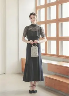 Dorry Doll 3wayレースボレロ&マーメイドキャミドレス　ネイビー