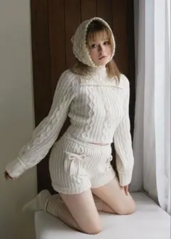 正規品 andmary Leo hood knit set AM1015 - メルカリ