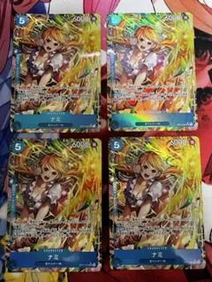 ナミ　OP11 パラレル　ワンピースカード 4枚セット