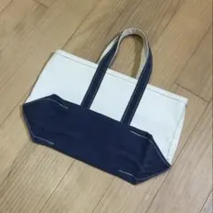 L.L.Bean トートバッグ ホワイト/ネイビー