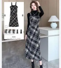 GRL グレイル　チェック柄ロングワンピース[ks152]完売　新品未使用