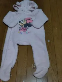 ミニーマウス フリースロンパース 95cmまで