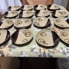 昭和レトロ？大鉢3個と小皿15枚食器セット