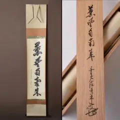 表千家　八幡宗豊宗匠　薫風自南来　掛け軸　共箱　茶道具　茶掛け　書画　美術品 表千家 八幡宗豊宗匠の書 俳句 掛け軸 共箱 茶道具 茶掛け 書画
