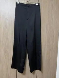 UNIQLO サテンパンツ ブラック Mサイズ