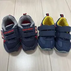 ニューバランス スニーカー 13cm 2足セット ネイビー キッズ　ベビー