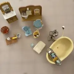 おままごと用バスルームセット　トイレ　洗面所セット　まとめ売り　匿名配送