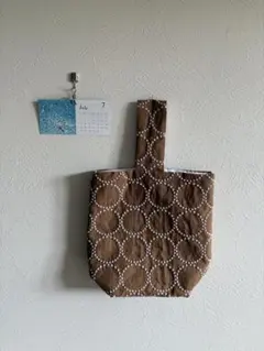 ハンドメイド◯ミナペルホネン タンバリン レース生地 トートバッグ