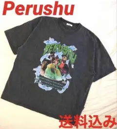 ペルーシュ　Tシャツ　ヴィンテージライクロックTシャツ