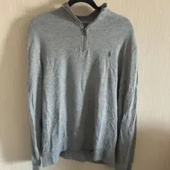 の*太様 POLO RALPH LAUREN ハーフジップ スウェット　グレー