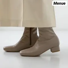 25.0 25.5 Menue （メヌエ） ストレッチミドルブーツ グレージュのサムネイル