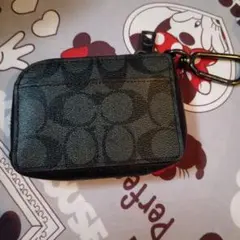 COACH コーチブラックレザー キーケース