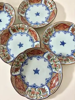 有田焼 龍峯窯 色絵 中鉢 輪花鉢 5点 - メルカリ