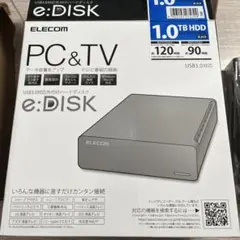ELECOM 外付けハードディスク ブラック