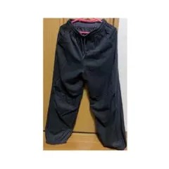 GU コーデュロイパラシュートパンツ　（M/150センチ）　DARK GRAY