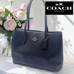 《美品》COACH コーチ トートバッグ ビジネスバッグ A4 PC 大容量