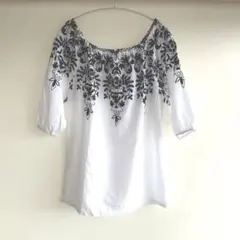 刺繍 エンブロイダリー・ブラウス  コットン
