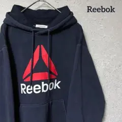 Reebok リーボック パーカー デルタロゴ ビッグロゴ プルオーバー M