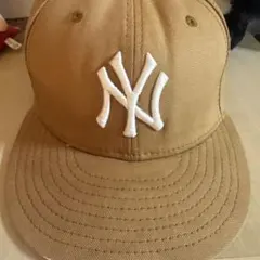 ニューエラ 59FIFTY ニューヨーク・ヤンキース ベージュキャップ
