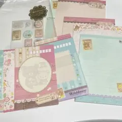 平成レトロ　リラックマ　レターセット　森のリラックマ柄