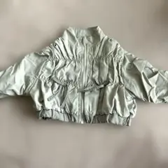 -美品- ベビー アウター 上着 ブルゾン 80 ショート丈 グレー 春