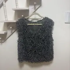 しまむら シャギーベスト