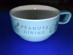 スヌーピーとウッド達がかわいい♪うすい水色のスープカップ♪未使用