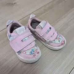イフミー　15.5cm ピンク 花柄 キッズシューズ