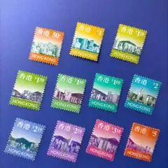 5010 外国切手 香港 1997年 ビクトリア・ハーバー都市景観 11種