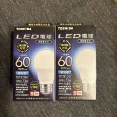 TOSHIBA LED電球 LDA7D-G/DSK60V1 2個セット