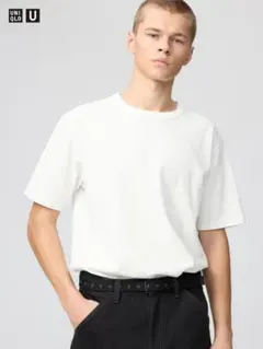 UNIQLO U クルーネックTシャツ ホワイト Lサイズ