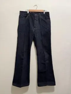 70's LEVI'S 646 BIG E オレンジタブ　濃紺　ベルボトム