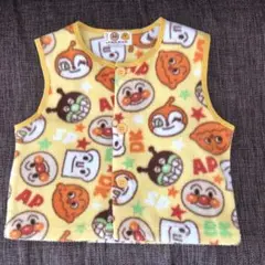 アンパンマン ベビーベスト フリース オレンジ90cm