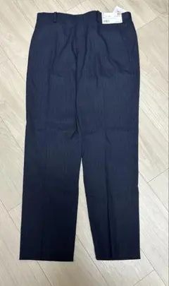 UNIQLO スマートスタイルアンクルパンツ　ストライプ　ネイビー　新品未使用
